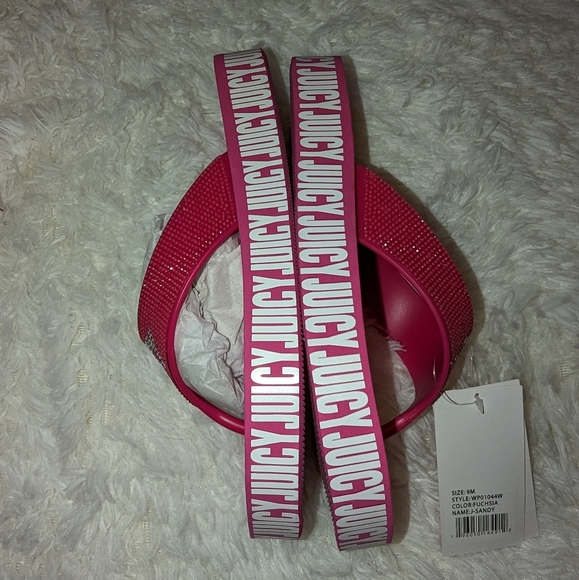 Nwt Juicy couture fuchsia Juicy Sandy sandals - Picture 7 of 16